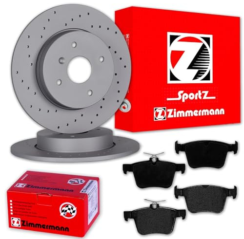ZIMMERMANN Bremsscheiben + Beläge hinten für Golf 7 PASSAT 3G TOURAN