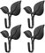 Amosfun 4 Piezas Ganchos De Pared De Hierro Forjado, Ganchos Decorativos De Hoja, Perchero RúStico Para Colgar Abrigos, Sombreros, Toallas