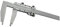 UNbit 0–1000 mm robuster Messschieber, 1000 mm Messschieber, Schiebemessschieber ohne obere Backen