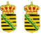 Pin Sachsen Krone Anstecknadel 2er Set