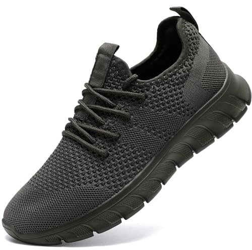 Damyuan Sportschuhe Herren Schuhe Sneaker Laufschuhe Turnschuhe Wanderschuhe Tennisschuhe atmungsaktiv leichte Gymnastikschuhe Freizeit straßenlaufschuhe Grau 43