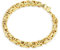 DJADEE Herren Armband, 24 Karat vergoldet, Edelstahl, wasserfest, hypoallergen, 5,6 mm Byzantiner, Königsarmband (5 mm x 21 cm)