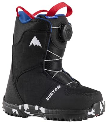 Burton Kids' Grom BOA Snowboard Boots, Size 3K, Black