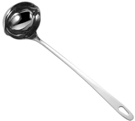 Cuillère Avec Bec Cuillère à Marmite Batteurs Louches Fendu Soupe Cuillère à Égoutter Louche Inox Pot Passoire Wok Fondue Cocktail Louche Avec Bec Verseur 201 Acier Inoxydable GRADENEVE