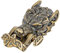 HOBBIESAY 1 pièce de Fermoir à Manille Complexe en Forme de Loup Finition Dorée Antique Boucle de Bracelet en Laiton de Style Tibétain Corde Tressée Tête D'Animal Fermoir de Bracelet en Paracorde