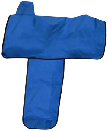 Milageto Western-Vollsattelbezug, Schutzbezug, staubabweisend, praktischer Sattelschutz, Sattel-Tragetasche für Westernsättel, Blau