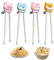 4 Pcs Palillos Chinos Principiantes, Palillos De Entrenamiento De Diseño De Dibujos Animados Lindo Palillos Reutilizables Palillos Chinos Adecuado Para Principiantes, Aptas Para Lavavajillas