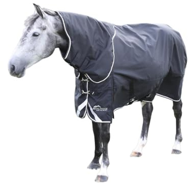 Shires Highlander Plus 200g Turnout Rug Neck Cover - Black Small, Black