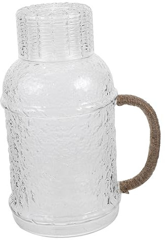 IMIKEYA jarra de bebida jarra con tapa jarra de agua junto a la cama jarra de agua fria caliente water bottle garrafa jarra de agua para nevera contenedor de agua sala de estar Vidrio