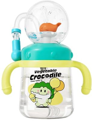 Tasse à eau portable pour , tasse à paille pour bébé,Fontaine à gicler mignonne Sippy 300ml | Gobelets pour tout-petits, bouteille d'eau anti-fuite, gobelets créatifs pour avec pailles et couvercles p