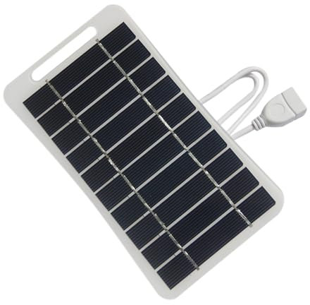Rudiaoa Panel Solar 5V 2W USB para Ventiladores Portátiles Luces LED Electrónica Resistente