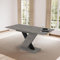 Indomita Tavolo allungabile Axi 120x75x76H Colore Cemento con Dettaglio Nero