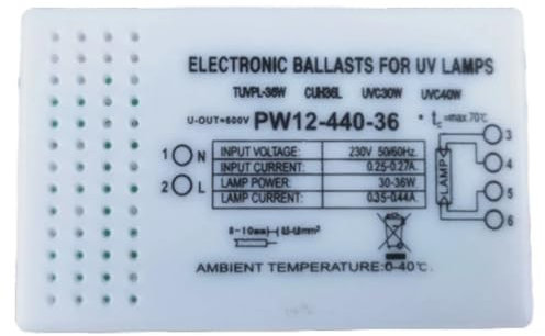 Richeyty Ballasts Électroniques 30-36 W Ballast Électronique Universel 220 V pour Lampe UV G23 G10q G5