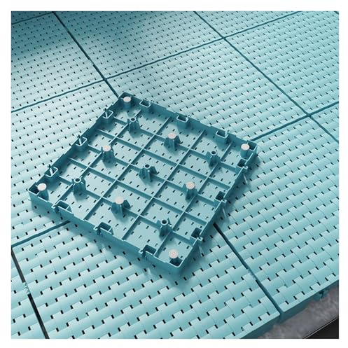 Dalles Terrasse Emboîtables Haute Respirabilité Revêtement Sol Plastique Caillebotis Plastique Sauna(Blue)