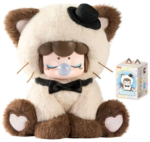 Rolife Gatitos De La Hora del Té Blind Box, 1 Figura Aleatoria de 6, Vinyl Plush Figura De Acción 17cm, Anime Figura Coleccionable Juguete Regalo para Coleccionistas