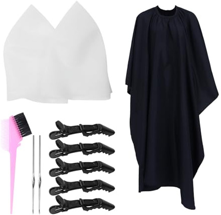 ULTECHNOVO 11 Stück Silikon Haarfärbe mit Kappe und Pinsel Haaraufhellungs und Highlight für Private und Professionelle Anwendung Inklusive Häkelnadel und Clips Leicht Anzuwenden
