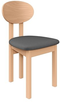 Mirjan24 Esszimmerstuhl Kizeko III, Polsterstuhl, Rahmen aus Buchenholz Gepolsterte Sitzfläche aus Stoff Stuhl für Arbeitszimmer Esszimmer Küchenstuhl (Artisan Eiche/Kronos 22)