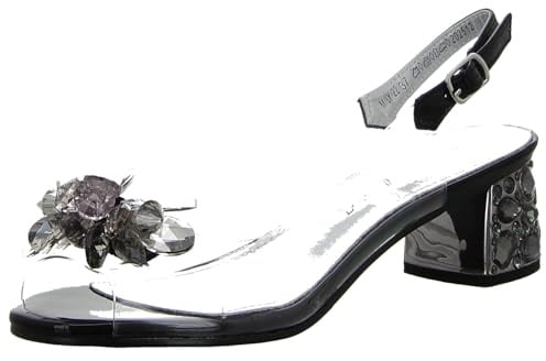 Laura Vita Misstyl by Damen Sandalette Slingback Peeptoe Transparent MILY 22