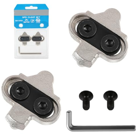 Fahrrad Schuhplatten kompatibel mit Shimano SPD SH51 SH56 – SPD Cleats für SPD 2-Loch-Pedale – Mountain MTB Bike Fahrrad Cleat Clips Set