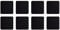 ASA Selection 7835420 Untersetzer für Gläser, 10 x 10 cm, Kunststoff in Lederoptik, schwarz (2 x 4er Pack)
