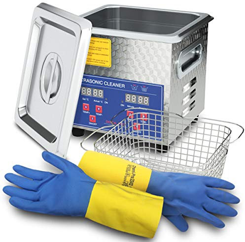 Dareflow Ultrasonic Cleaner 200W Heated Parts Cleaner 2L For Small Carburetors Injectors Guns Bullets Denture