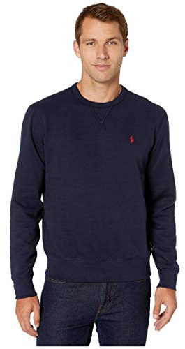 POLO RALPH LAUREN Men's RL Fleece Crewneck Sweatshirt, Cruise Navy, XXL