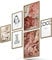 BLCKART Infinity Premium Poster Bilder Set COCO Stilvolle Doppelseitige Rosen Poster Blumen Wohnzimmer Deko | 2x A3 | 4x A4 (COCO PEONIES White | 6er, Ohne Rahmen)