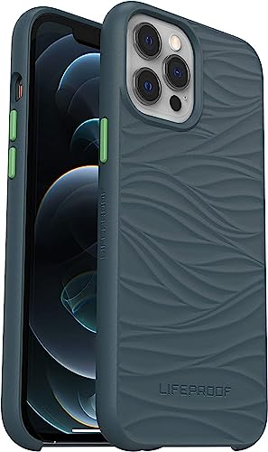 LifeProof Wake Case for iPhone 12 Pro Max, Shockproof, Drop proof to 2 Meters, Protective Thin Case, Sustainably made from Recycled Ocean Plastic, Grey