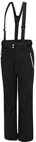 Dare 2B Salopette De Ski Imperméable Effused II, Pants Donna, Nero, FR : 2XL (Taille Fabricant : 18)