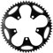 Aluminium Bike Narrow Wide Kettenblatt 110 BCD 50/52/54/56/58/ Rundes Kettenblatt für Ritzel Reparaturteile Kurbelgarnitur BMX Folding, Schwarz 52T