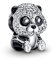 PANDORA MOMENTS Charm Funkelnder süßer Panda Silber 790771C01