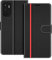 COODIO Coque en Cuir pour Xiaomi Redmi Note 10 5G, Étui Housse Pochette Fonction Stand pour Xiaomi Redmi Note 10 5G / Poco M3 Pro 5G, Noir/Rouge