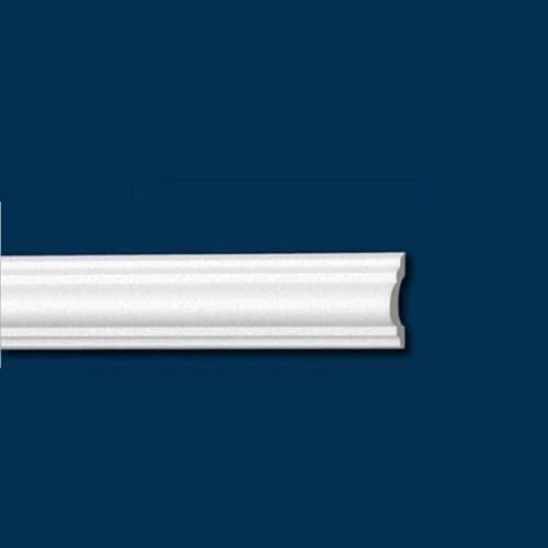 PROVISTON Baguette murale « 58 » - 26 x 58 x 2000 mm - Polystyrène - Blanc - Qualité supérieure - Moderne - Recouvrable - Durable - 2 m