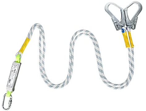 Yearninglife Fallschutz Klettersteigset Absturzsicherung Bandschlinge Auffanggerät Mit Bandfalldämpfer und Karabinerhaken für Outdoor Bergsteigen Rettungsdienst (5M)