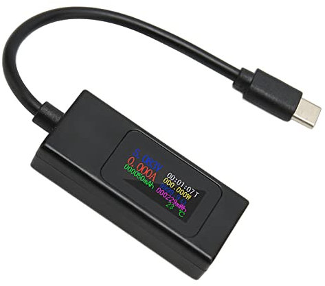 USB C Current Meter, Auto Detect KWS 066C Accurate Measurement Professional USB C Tester for Laptop for Phones for Wall Charger Cable
