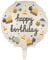 Set 2 Stück Folienballon Happy Birthday Fahrzeuge Ballon Geburtstag Junge Luftballons Kran Laster Ballons 45cm