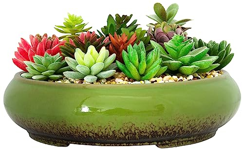 Vasi per piante grasse, grandi vasi per piante di cactus da interno, vaso bonsai in ceramica per il giardino e l'arredamento della casa