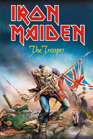 Iron Maiden - The Trooper - Musik Hard Heavy Band Poster Druck - Grösse 61x91,5 cm