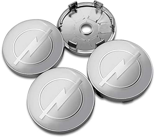 4 Stück Auto Radnabenabdeckung, for Opel Antara Meriva Zafira Corsa Insignia Astra 60mm Wasserdicht Staubdicht Nabendeckel Auto Styling Felgen Abdeckung,B