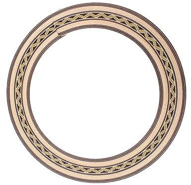 ibasenice Holz Rosette Für Akustikgitarren Wellenmuster Soundhole Zierblende Braun Langlebig Verleiht Ihrer Gitarre Einen Einzigartigen Look Für Akustische Und Klassische Modelle