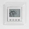 Ritzer Digital Raumthermostat Fußbodenheizung für Gira Standard 55 im Set mit Abdeckung und Rahmen (mit Zeitschaltuhr)