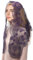 Mantveil Chapel Veils for Church Catholic: Black and Purple Triangle Holy Grail with Cross Embroidered Lace Scarf Mantilla Veil Latin Mass Head Covering, Black Purple, 53.15*23.62 Inch