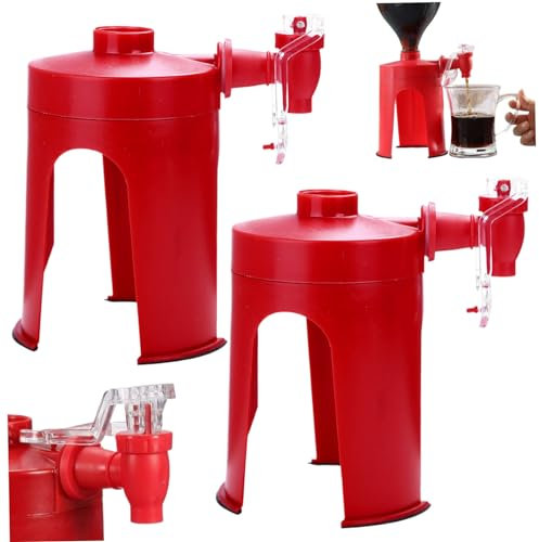 Lawnrden Distributore di Sodio, distributore di Bottiglie di Sodio in plastica a Capo di plastica con Rubinetto, distributore di Soda Pop a perdite, distributore di Bevande Senza Tocco Non Slitta