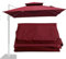 SKINCATE Auvent De Remplacement pour Parasol Carré 3Mx3M, Toile De Rechange pour Parasol Déporté, Tissu De Rechange UV30+ pour Parasol De Jardin/Parasol D'extérieur/Parasol De Table (Color : Burgundy