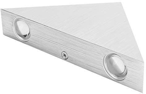 Walfront 9W Dreieckige Wandleuchte aus Aluminium, LED-Wandleuchte, Moderne Schlafzimmer-Nachttisch-Dekorationslampe für den Außenkorridor, die Teestube