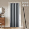 JCyh Tende Oscuranti con Bastone per Tenda Estensibile, 1 Pezzo Tenda per Porta con Anelli per Interni, Tende Camera da Letto Moderna, Tenda Divisoria per Interni, Bastone Nero 70-125cm