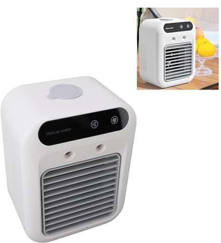 Tragbarer Klimaanlagenventilator für das Auto, Professionelle Autoklimaanlage, Kleiner Luftkühler mit 500 Ml Wassertank für Zimmer, Büro, Camping, Auto