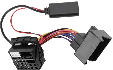Hihaha Stereo Radio Harness for Audi for Symphony CD/Navigator Bluetooth AUX Adapter Music Cable Convenient 11.5cm 1 PCS Black