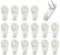 YEDJFFIYO 20pcs Large 40 mm Plastic Hardwall Picture Hooks, White, Picture Hanger, Hook, Nailed, Concrete, Plaster, Wood