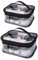 Transparente Kulturtasche, 2 Stück Reise Kulturbeutel Kosmetiktasche Groß Make-up-Tasche Toilettenorganizer mit Reißverschlussöffnung für Damen Herren